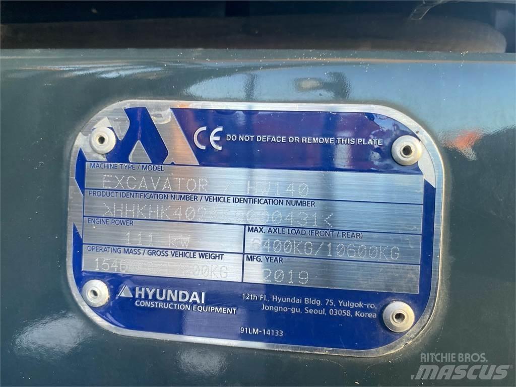 Hyundai HW140 Колісні екскаватори