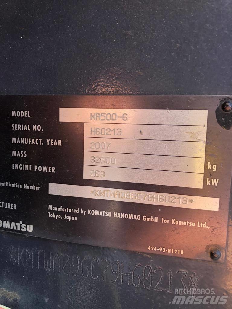 Komatsu WA500-6 Фронтальні навантажувачі