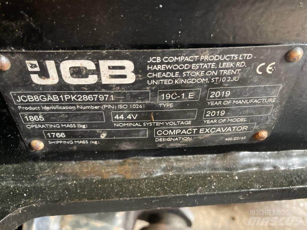 JCB 19 C-IE Міні-екскаватори < 7т