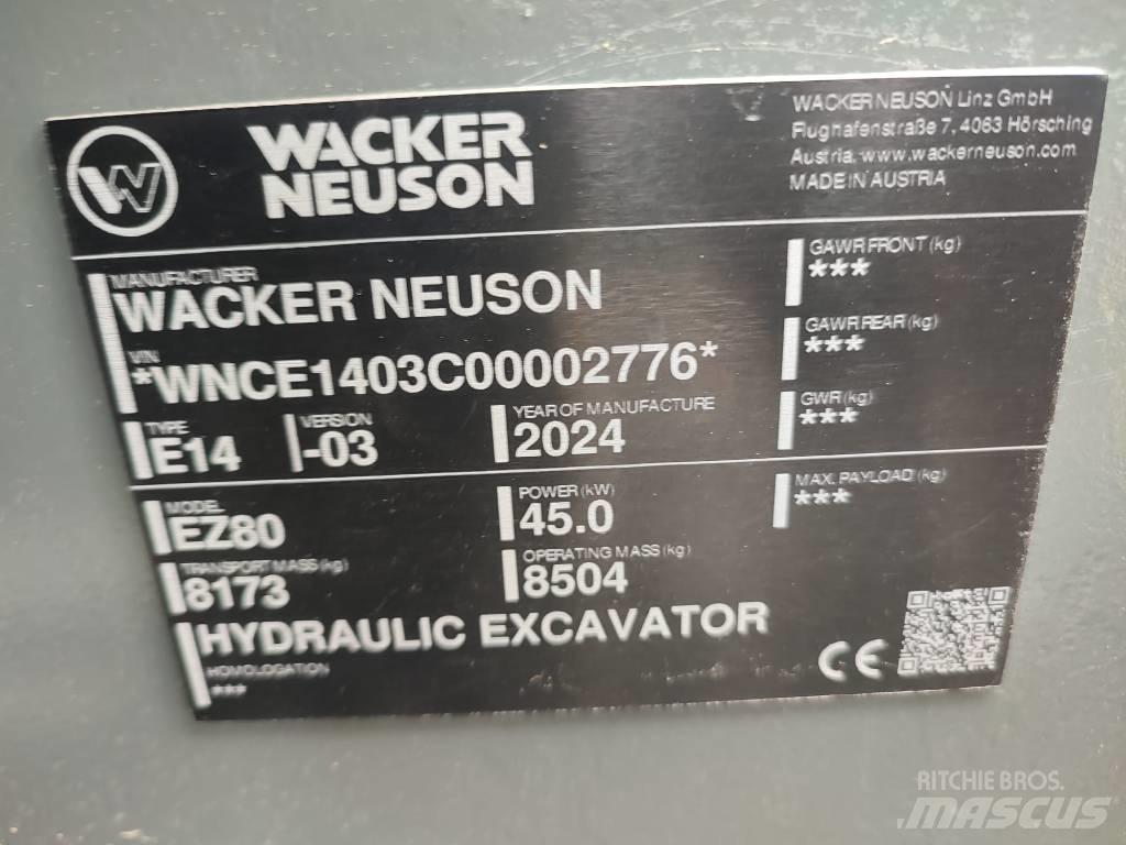 Wacker Neuson EZ 80 Середні екскаватори 7т. - 12т.