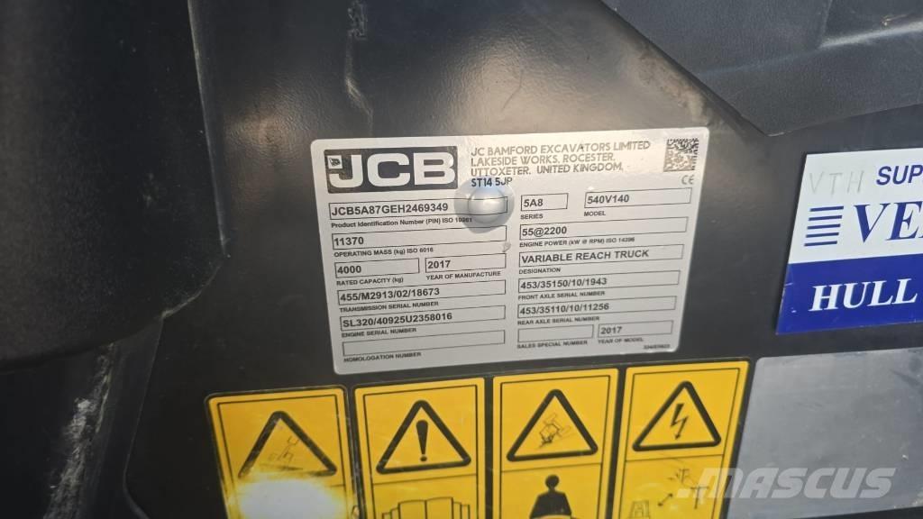 JCB 540-140 Телескопічні навантажувачі