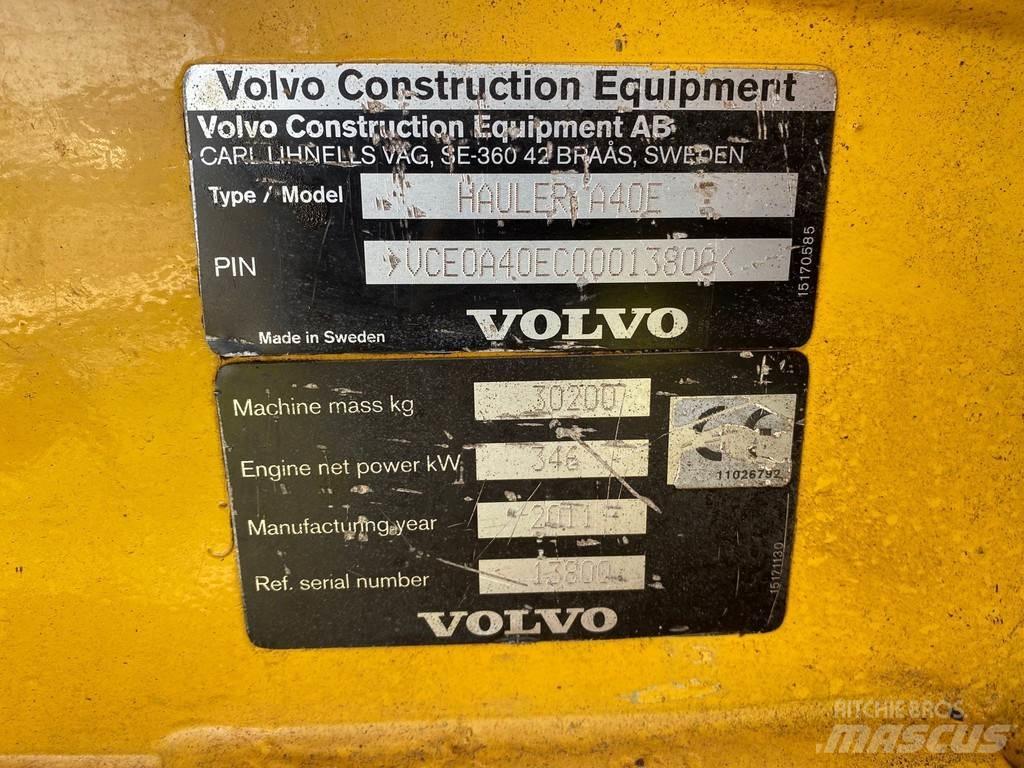Volvo A40E Зчленовані самоскиди