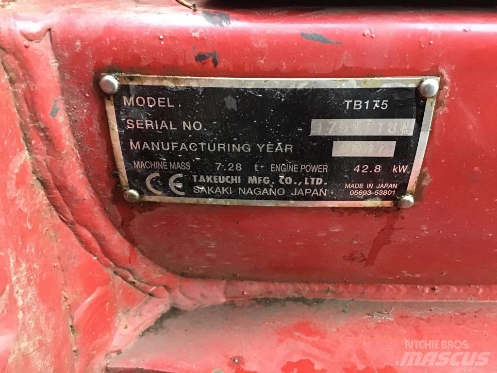 Takeuchi TB 175 Середні екскаватори 7т. - 12т.