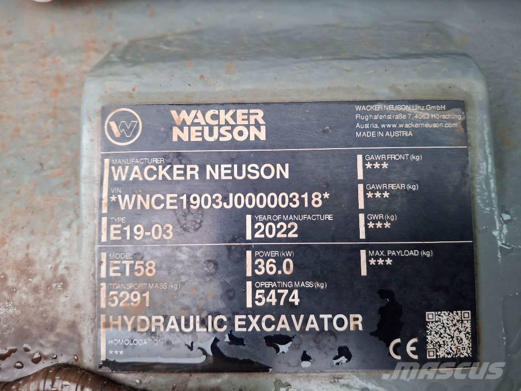 Wacker Neuson ET58 Гусеничні екскаватори