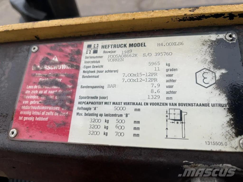 Hyster H4 * 00XLS6 Дизельні навантажувачі