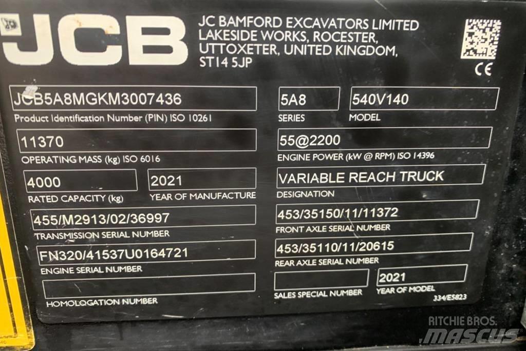 JCB 540-140 Телескопічні навантажувачі