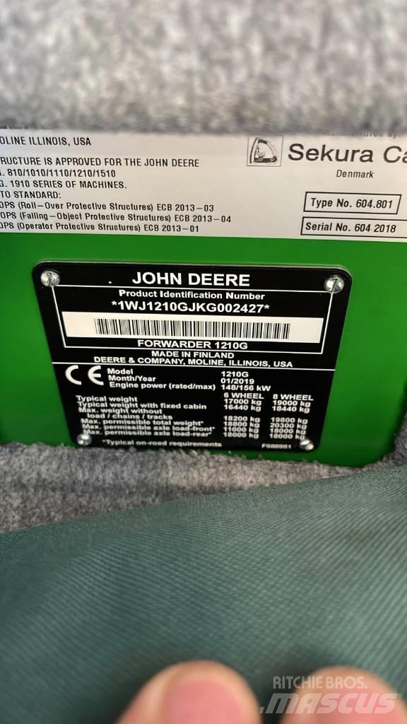 John Deere 1210G Форвардери