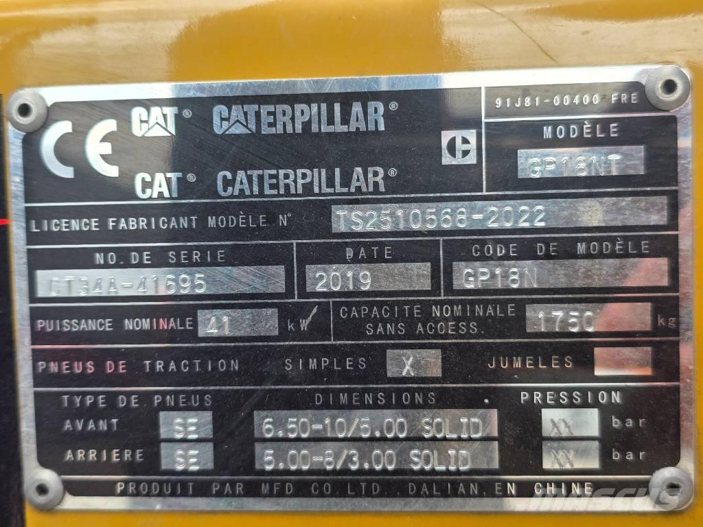 CAT GP 18 NT Газові навантажувачі