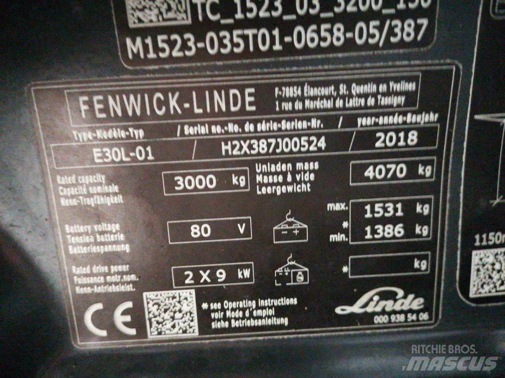 Linde E30L-01 Електронавантажувачі
