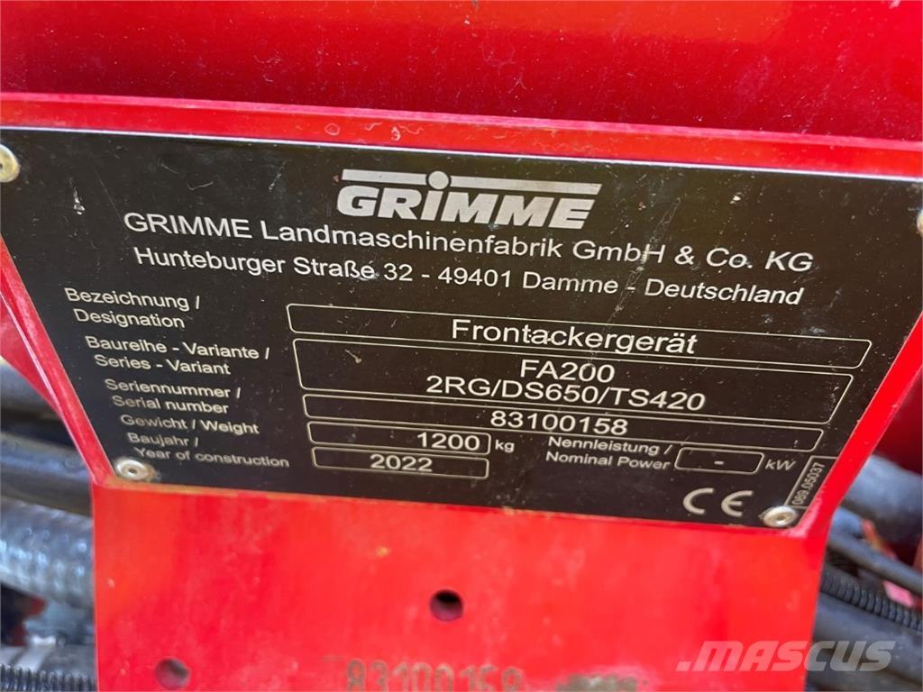 Grimme FA 200 Машини для збирання та переробки картоплі - Інші