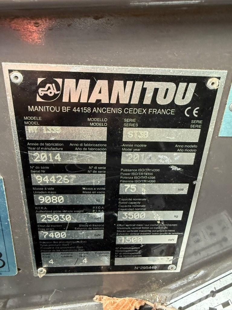 Manitou MT 1335 ST3B Телескопічні навантажувачі