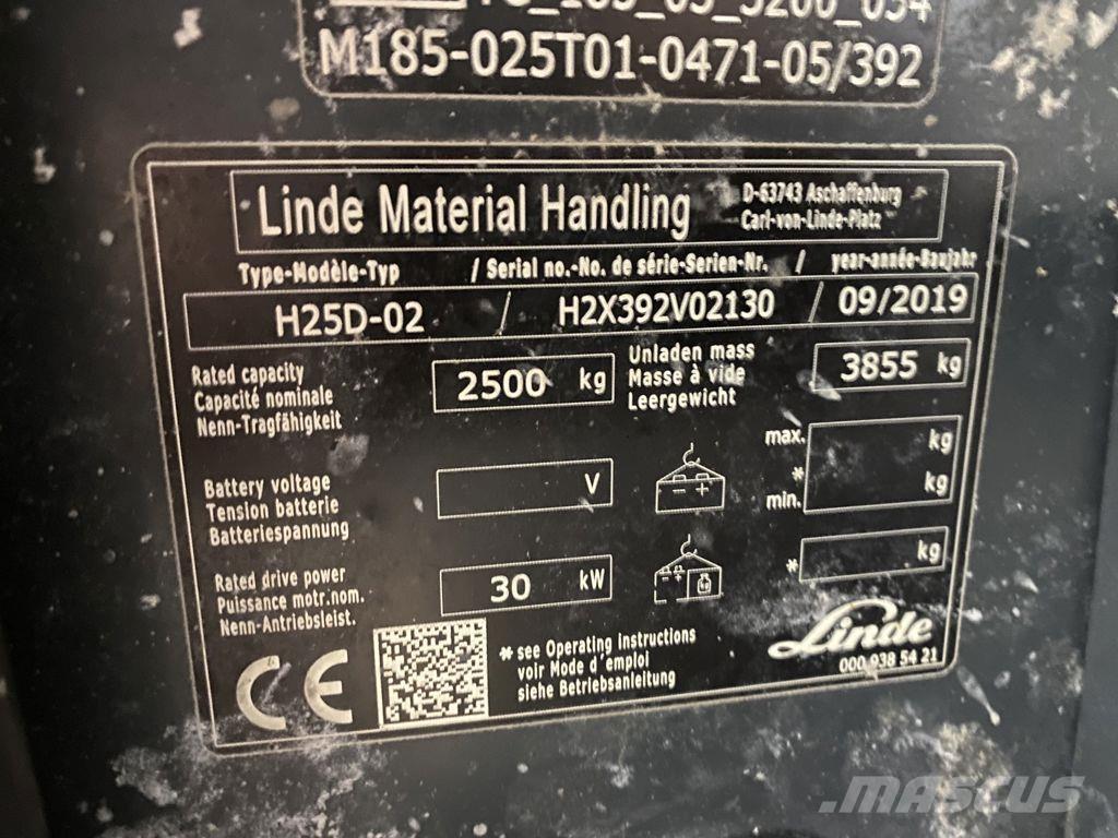 Linde H25D-02 Дизельні навантажувачі
