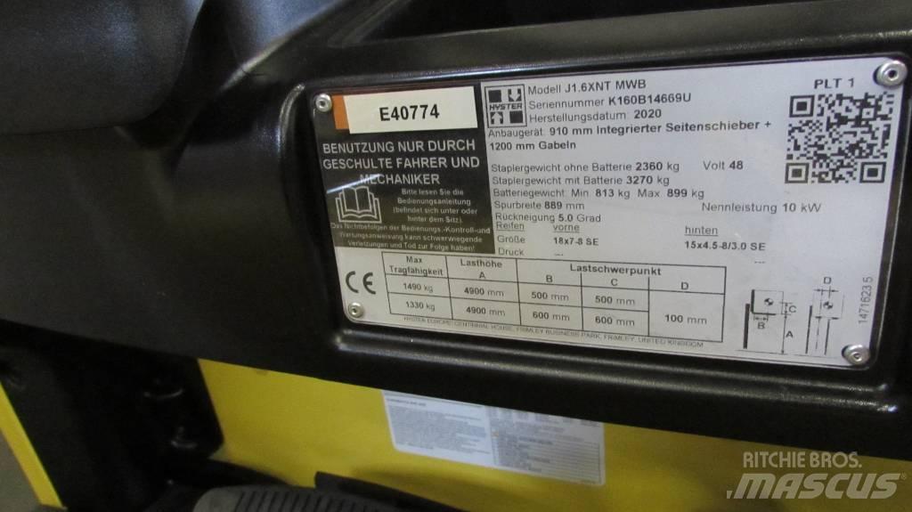 Hyster J1.6XNT MWB Електронавантажувачі