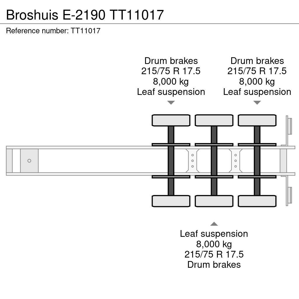 Broshuis E-2190 Низькорамні напівпричепи