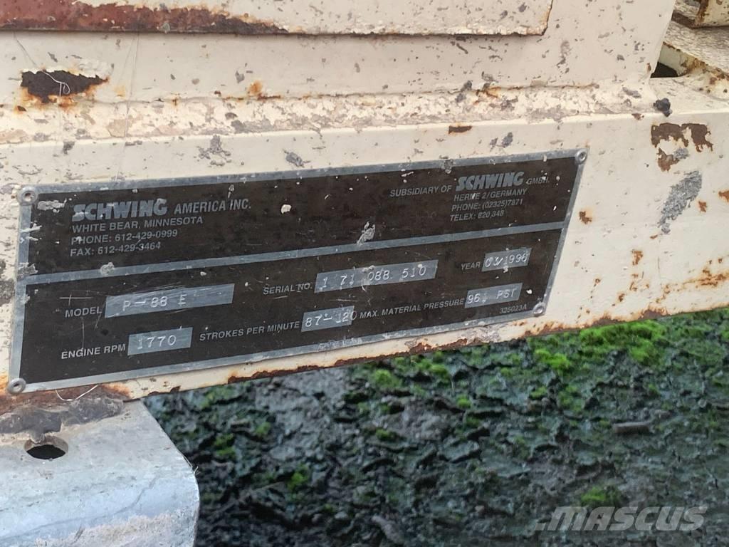 Schwing P88E Бетононасоси