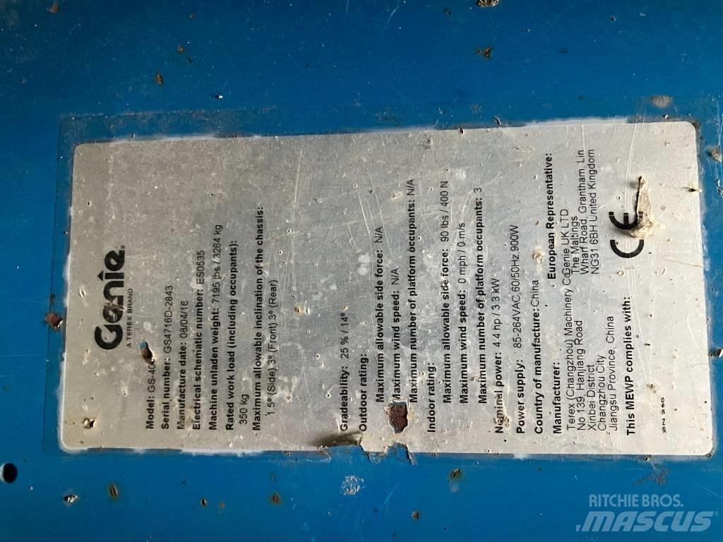 Genie GS 4047 Підйомники-ножиці