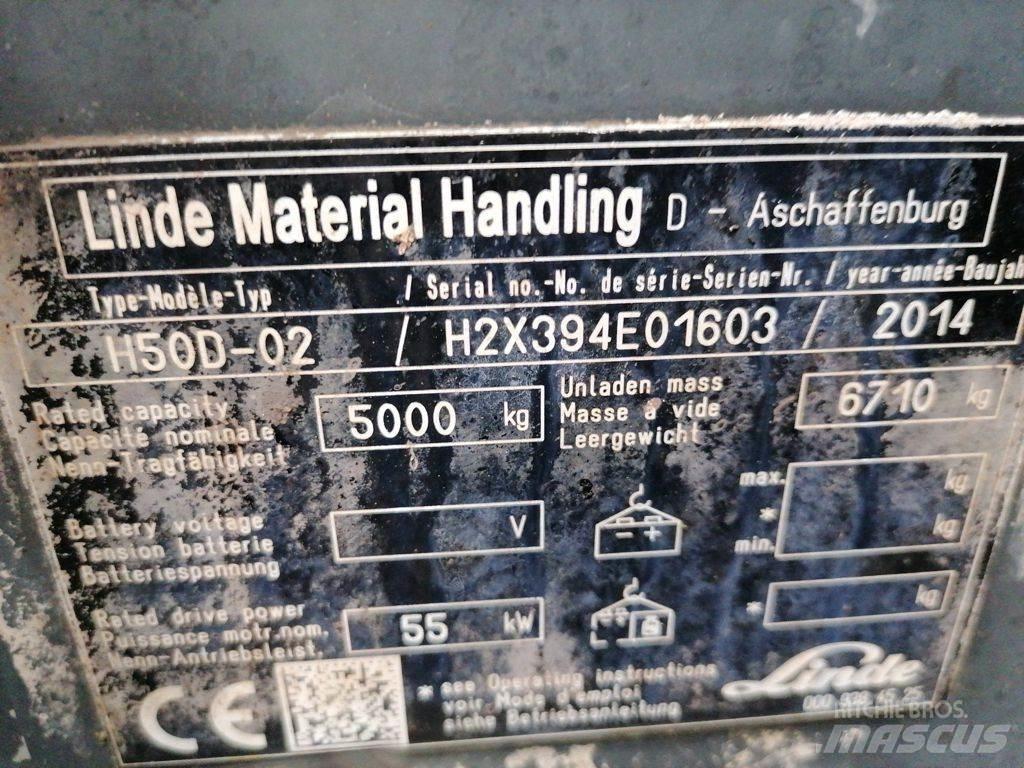 Linde H50D-02 Дизельні навантажувачі