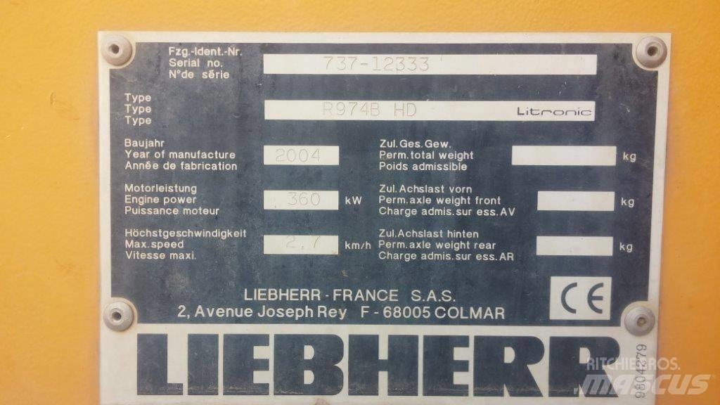 Liebherr R 974 B HD Гусеничні екскаватори