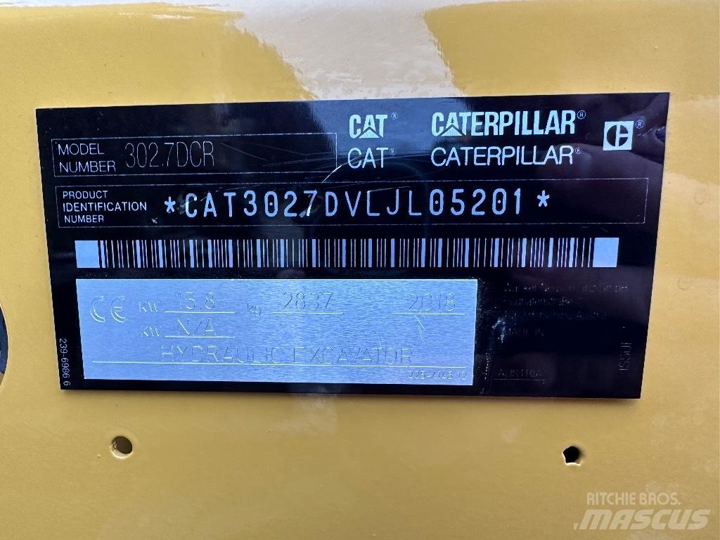 CAT 302.7 D CR Міні-екскаватори < 7т