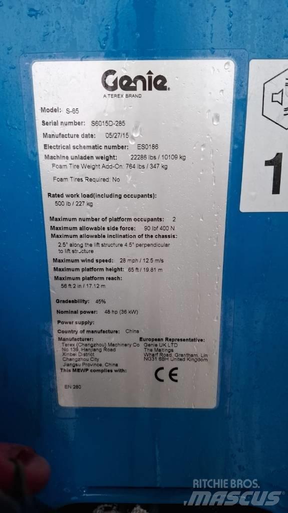Genie S 65 Телескопічні підйомники