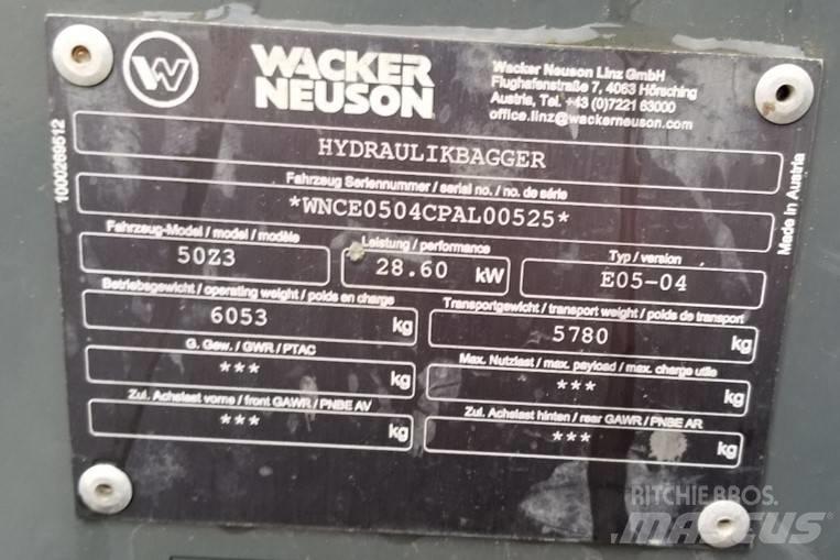 Wacker Neuson 50Z3 Гусеничні екскаватори