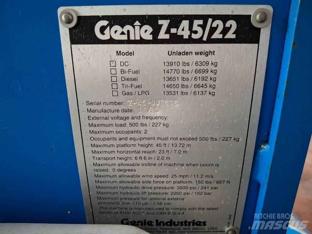 Genie Z 45/22 BOOM Колінчаті підйомники
