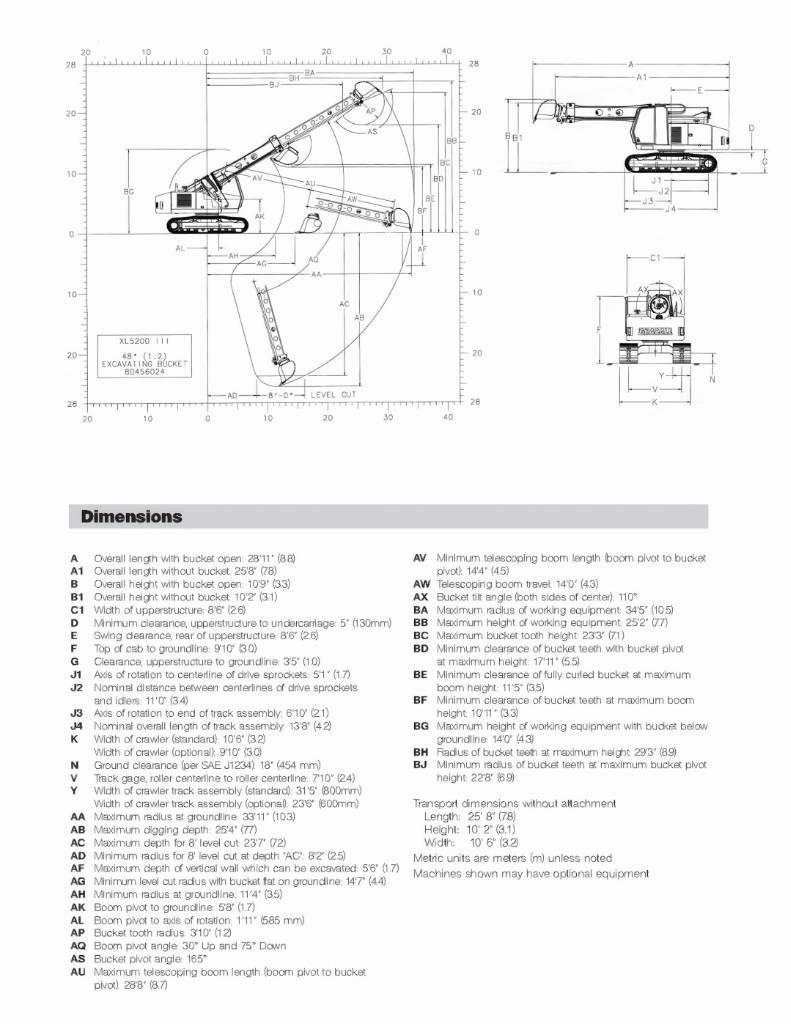 Gradall XL 5200 III Гусеничні екскаватори