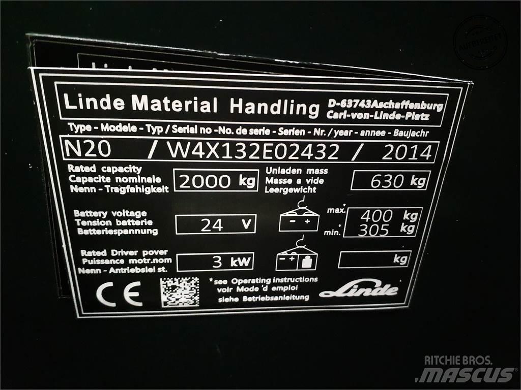 Linde N20-lang Підбирачі замовлень з нижніх ярусів