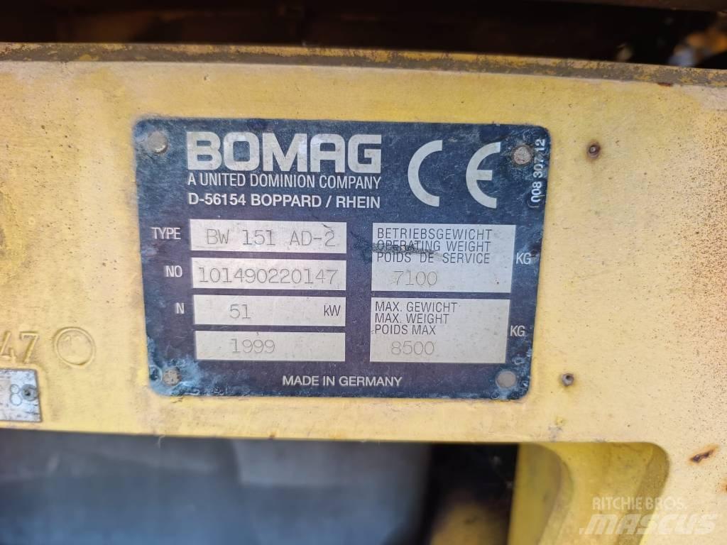 Bomag BW 151 AD-2 Котки тротуарні
