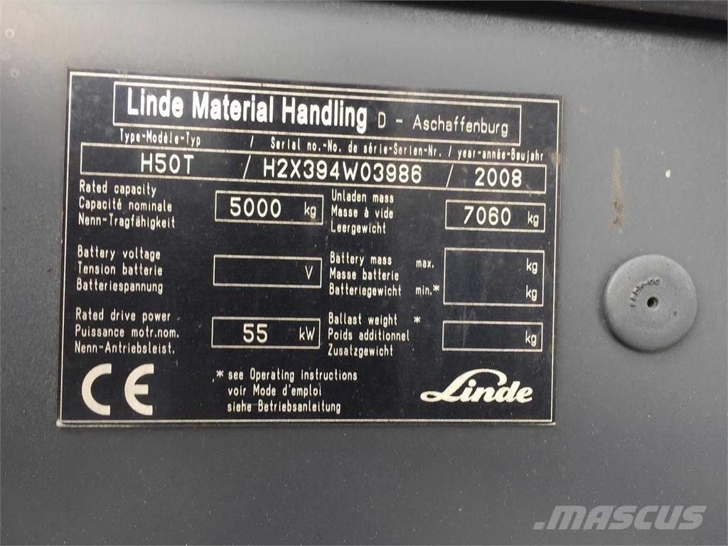 Linde H50T Газові навантажувачі