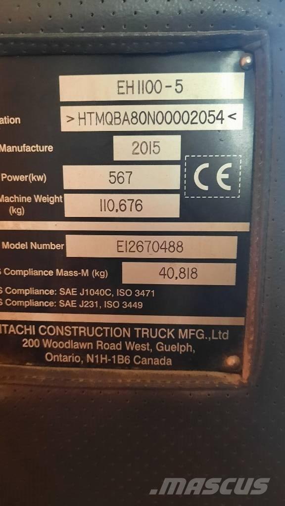 Hitachi EH 1100-5 Кар`єрні самоскиди