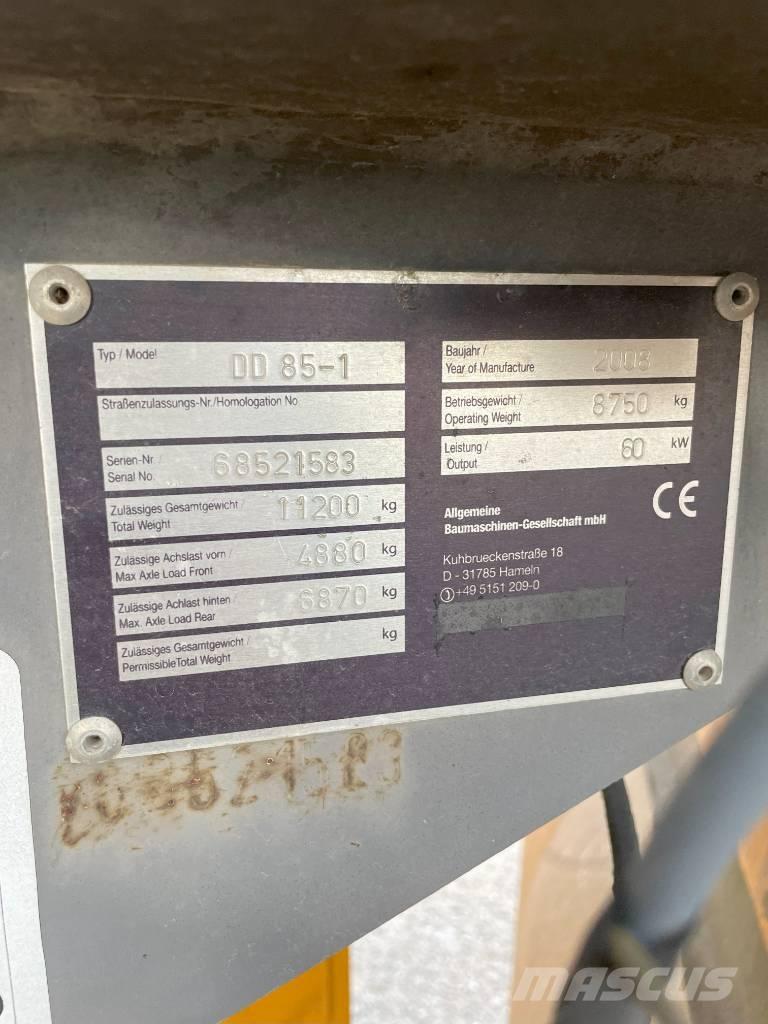 Volvo DD 85 Котки тротуарні