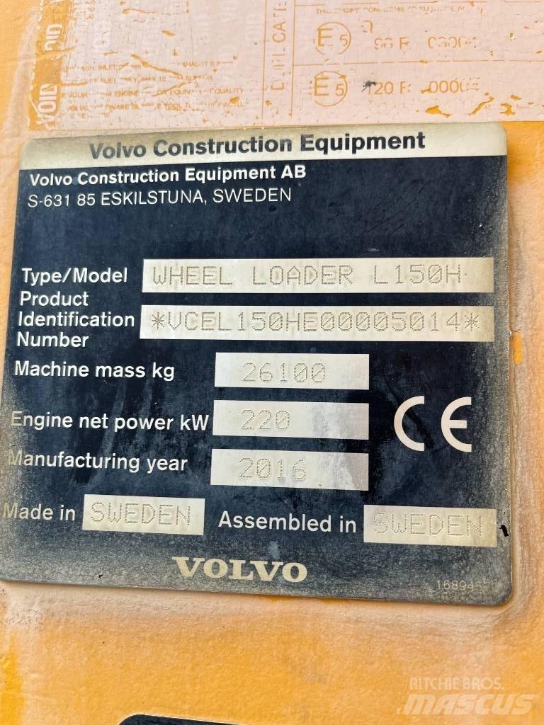 Volvo L150H Фронтальні навантажувачі