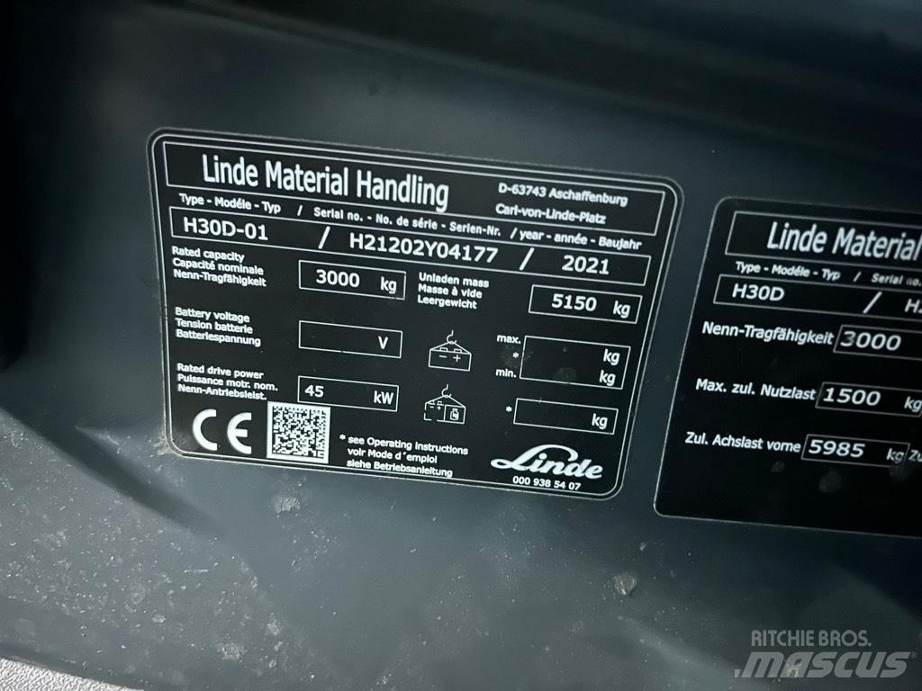 Linde H30D/1202 Дизельні навантажувачі