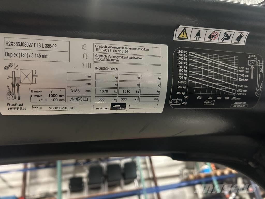 Linde e18l-02 Електронавантажувачі