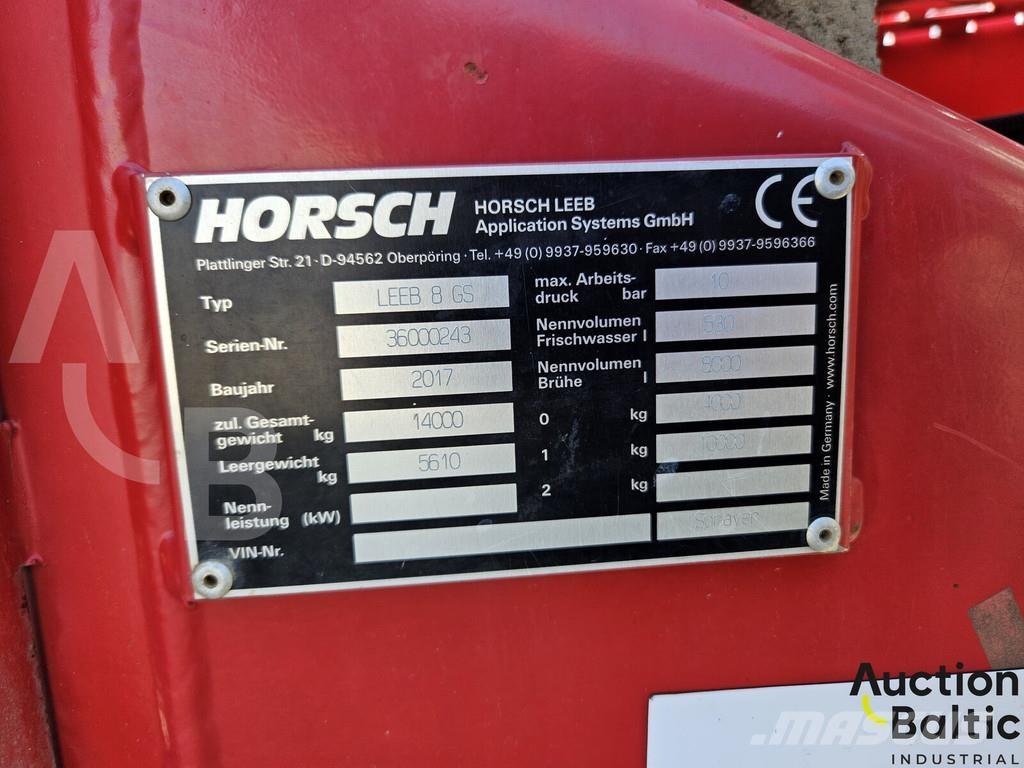 Horsch Leeb 8 GS Причіпні обприскувачі