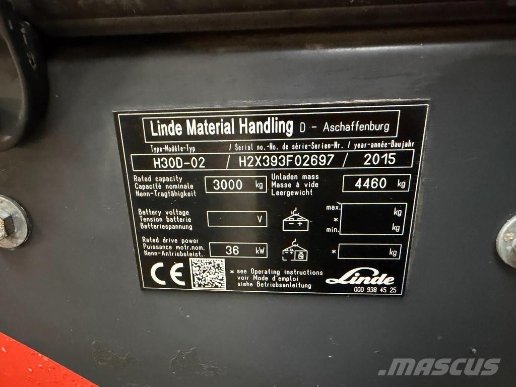 Linde H30D-02 Дизельні навантажувачі