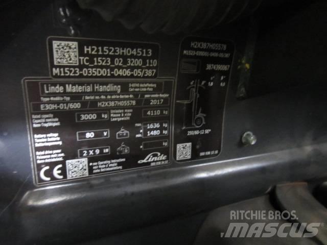 Linde E30H Електронавантажувачі