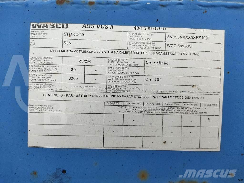 STOKOTA S3N Низькорамні напівпричепи