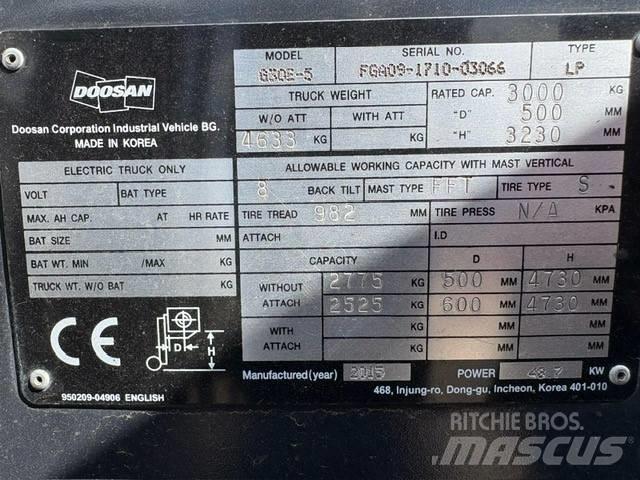 Doosan G 30 E-5 Газові навантажувачі