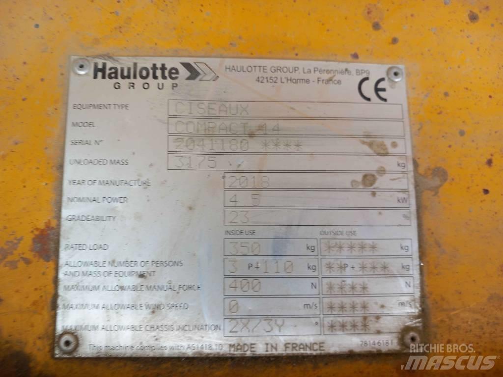 Haulotte Compact 14 Підйомники-ножиці