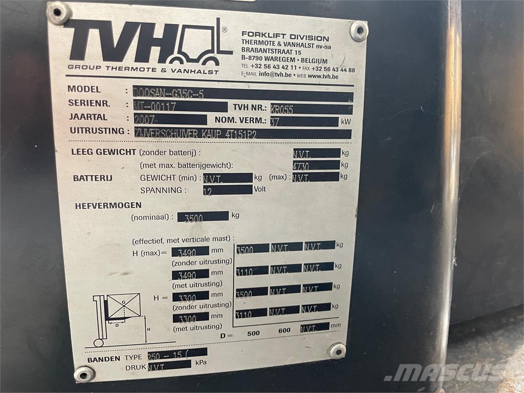 Doosan G35C-5 Газові навантажувачі