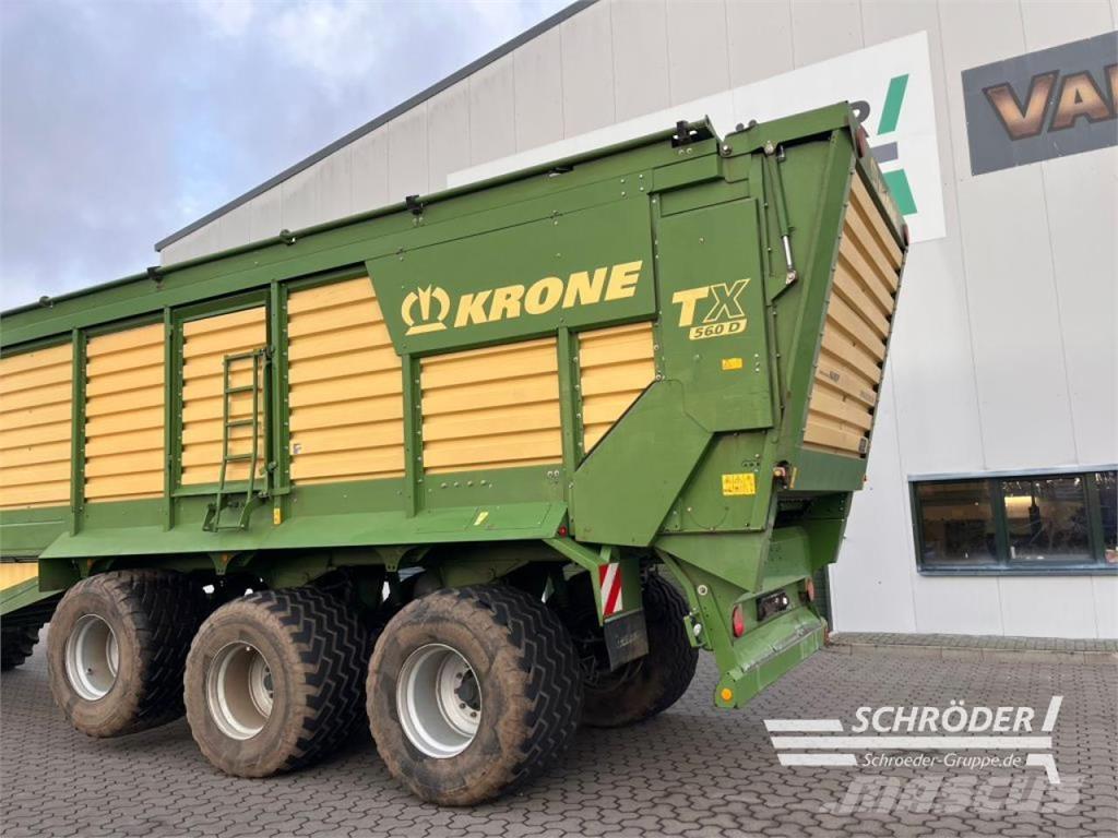 Krone TX 560 D Причепи перевантажувачі зерна