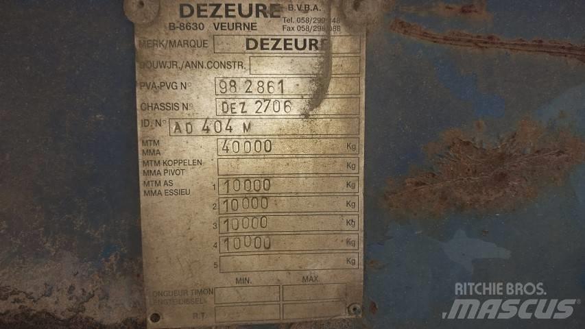 Dezeure AD404M Низькорамні причепи