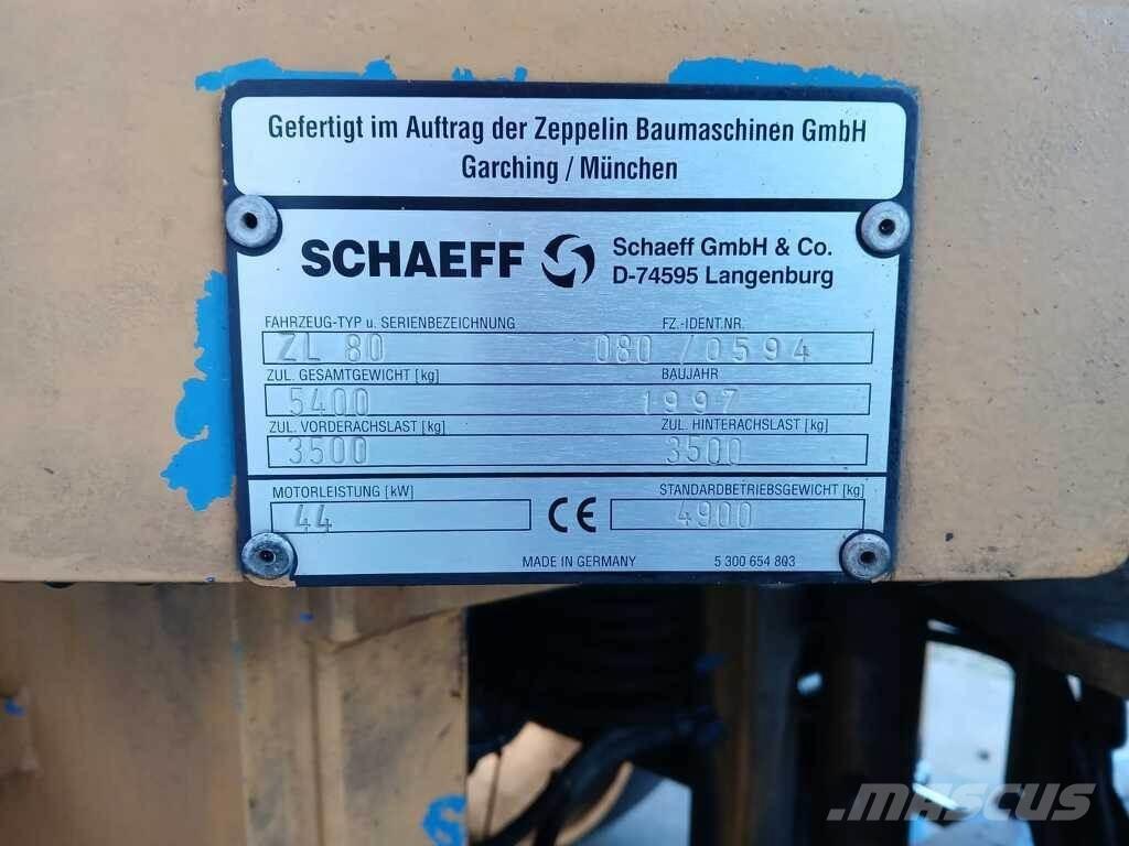 Schaeff ZL 80 Фронтальні навантажувачі
