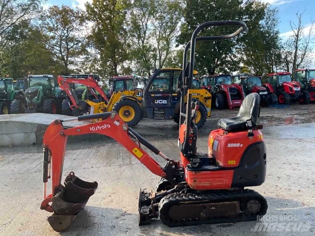 Kubota K 008-3 Міні-екскаватори < 7т