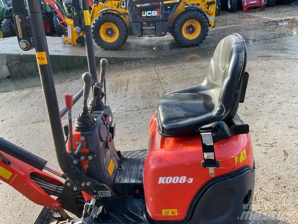 Kubota K 008-3 Міні-екскаватори < 7т