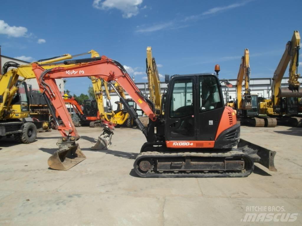 Kubota KX 080-4 Середні екскаватори 7т. - 12т.