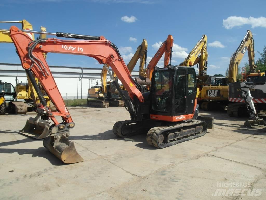 Kubota KX 080-4 Середні екскаватори 7т. - 12т.