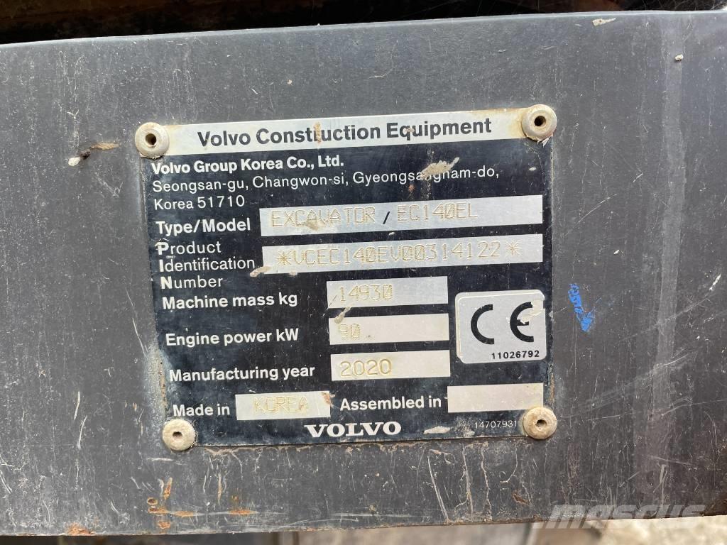 Volvo EC 140 EL Гусеничні екскаватори